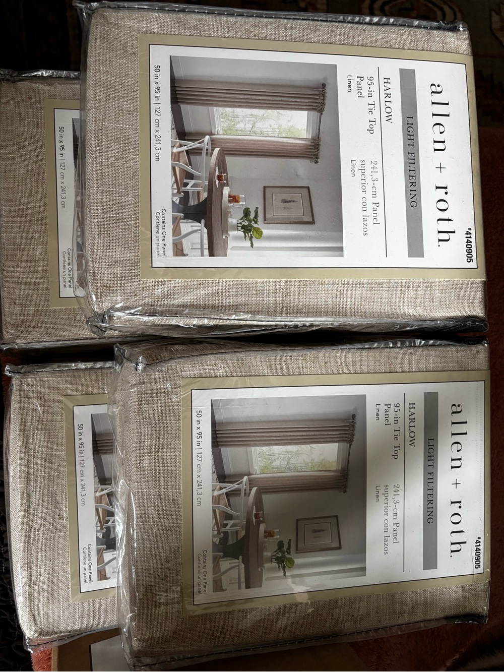 Linen Curtain Panels - Picture 2 of 2